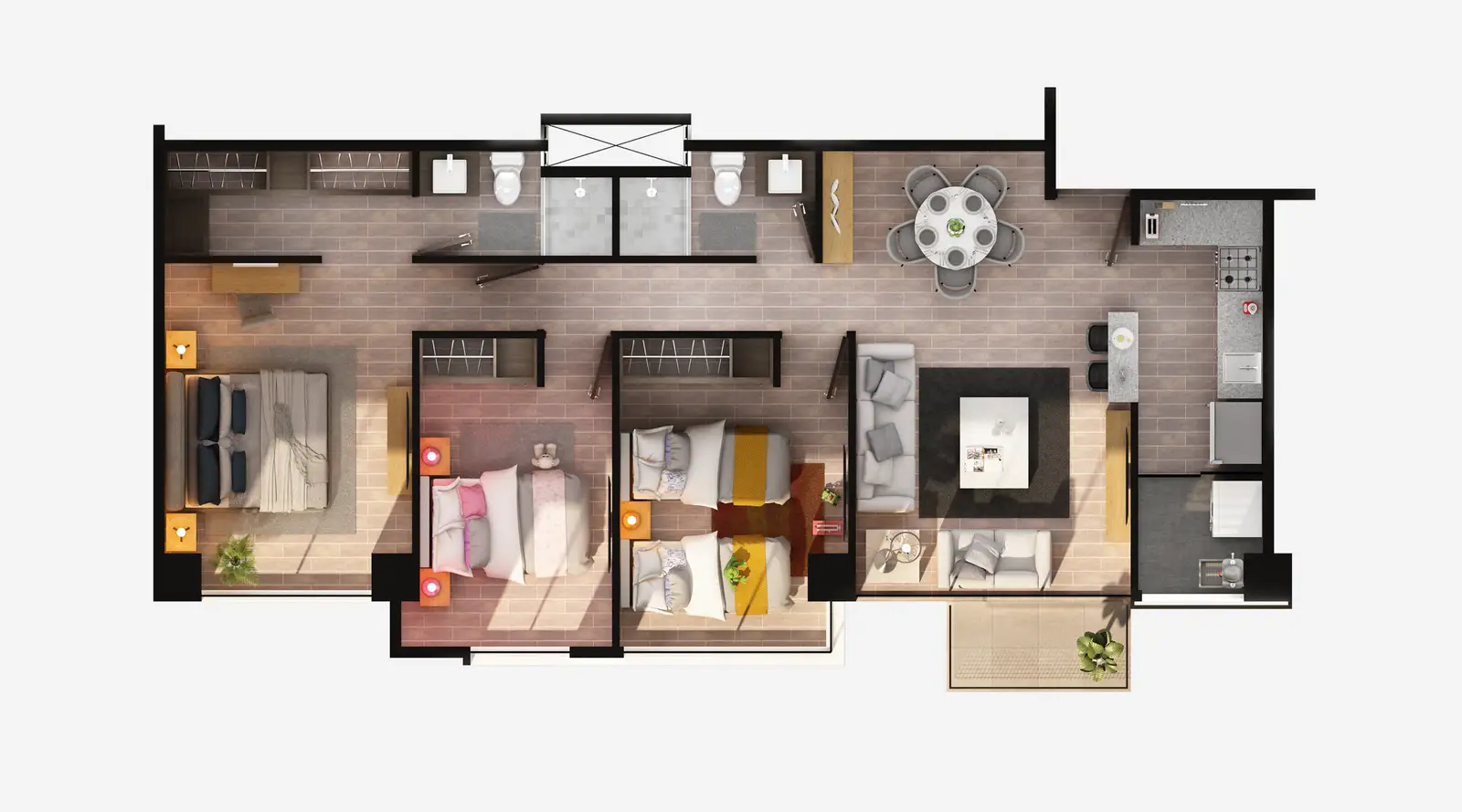 Plano Tipología 2, loft